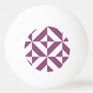 Balle De Ping Pong Cube Déco géométrique violet chaud