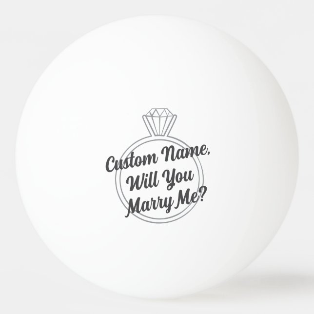 Balle De Ping Pong Custom Proposal | Creative Will You Marry Me? (Devant)