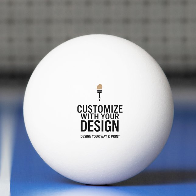 Balle De Ping Pong Customized Company Branded Custom Personalized  (Créateur téléchargé)