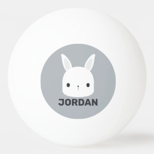 Balle De Ping Pong Cute Little Bunny Rabbit with Personalized