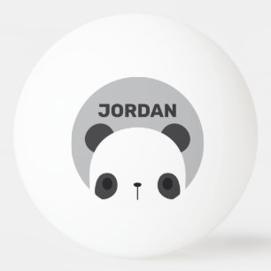 Balle De Ping Pong Cute petit ours Panda avec nom personnalisé