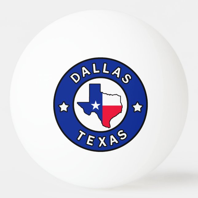 Balle De Ping Pong Dallas Texas (Devant)