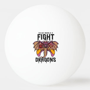 Balle De Ping Pong Dans Mon Monde, Je Lutte Contre Les Dragons