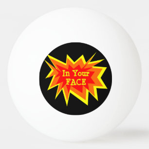 Balle De Ping Pong Dans votre visage, amusant discours sur le noir et