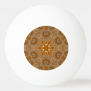 Balle De Ping Pong Dentelle Fractale Caramel
