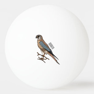 Balle De Ping Pong dessin animé d'oiseau-kestrel américain