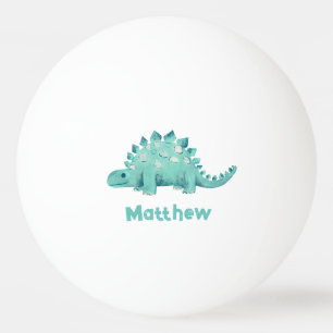 Balle De Ping Pong Dinosaur Stegosaurus Prénom