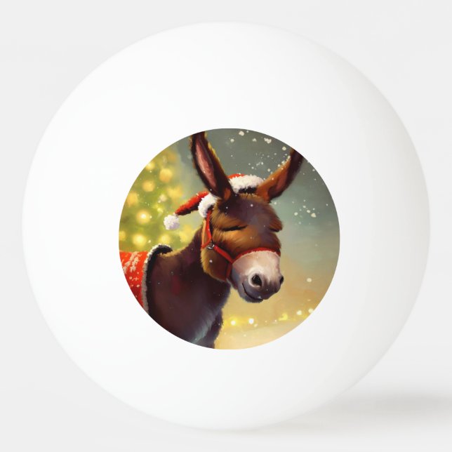 Balle De Ping Pong Donkey de Noël (4) (Devant)