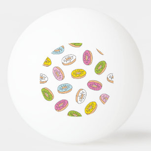 Balle De Ping Pong Doodle beiguts motif, design sans soudure.