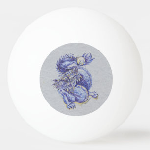 Balle De Ping Pong Dragon bleu
