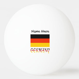Balle De Ping Pong Drapeau allemand et allemand Personnalisé