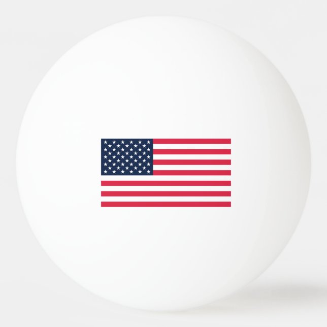 Balle De Ping Pong Drapeau américain 50 étoiles : vieilles étoiles de (Devant)