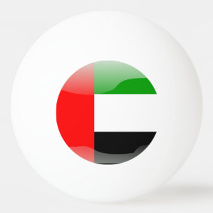 Balle De Ping Pong Drapeau brillant des Emirats Arabes Unis
