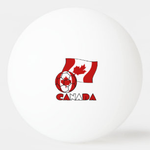 Balle De Ping Pong Drapeau canadien avec ballon de soccer