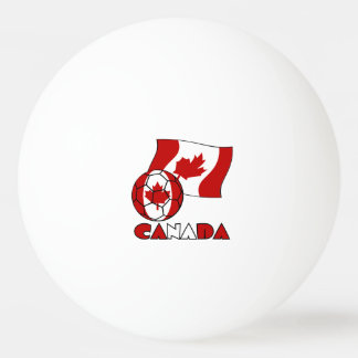 Balle De Ping Pong Drapeau canadien avec ballon de soccer