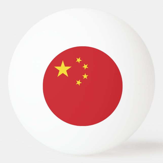 Balle De Ping Pong Drapeau chinois (Devant)