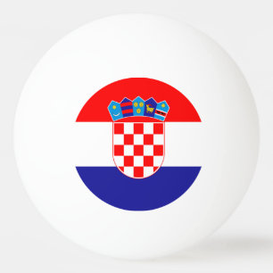 Balle De Ping Pong Drapeau Croatie