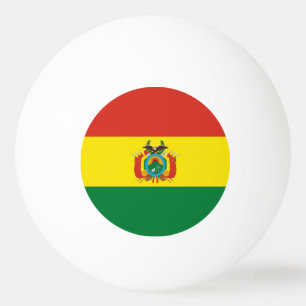 Balle De Ping Pong Drapeau de Bolivie patriotique
