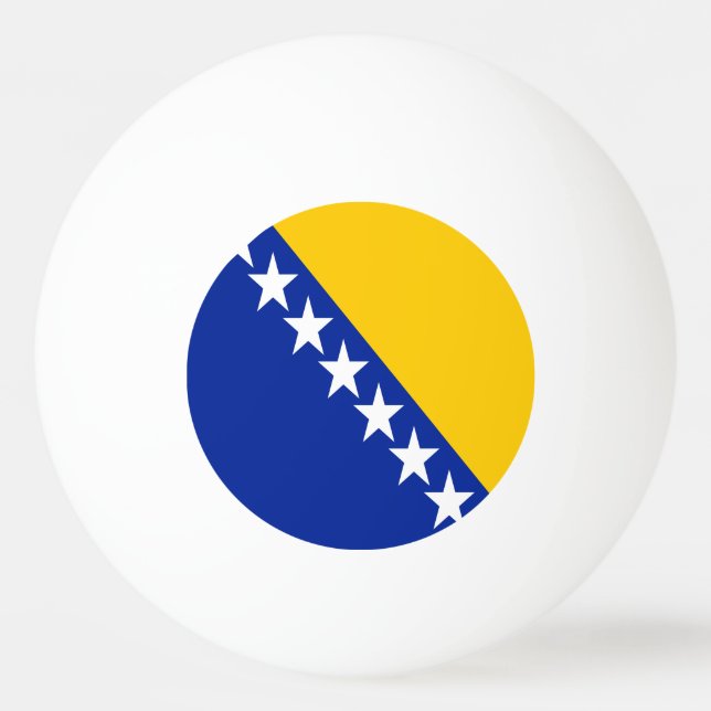 Balle De Ping Pong Drapeau de Bosnie-Herzégovine patriotique (Dos)