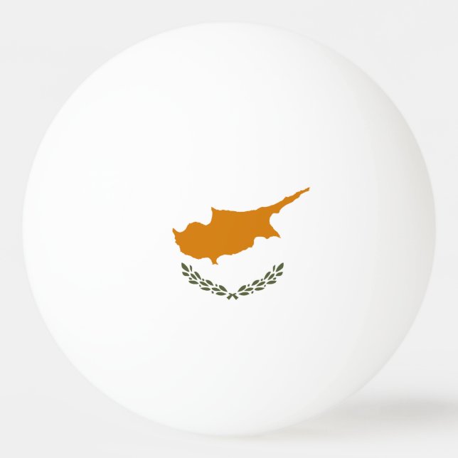 Balle De Ping Pong Drapeau de Chypre (Devant)