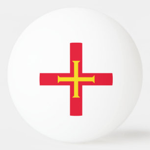 Balle De Ping Pong Drapeau de Guernesey