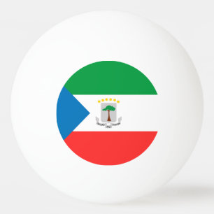 Balle De Ping Pong Drapeau de Guinée équatoriale