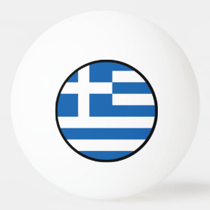 Balle De Ping Pong Drapeau de la Grèce, grec