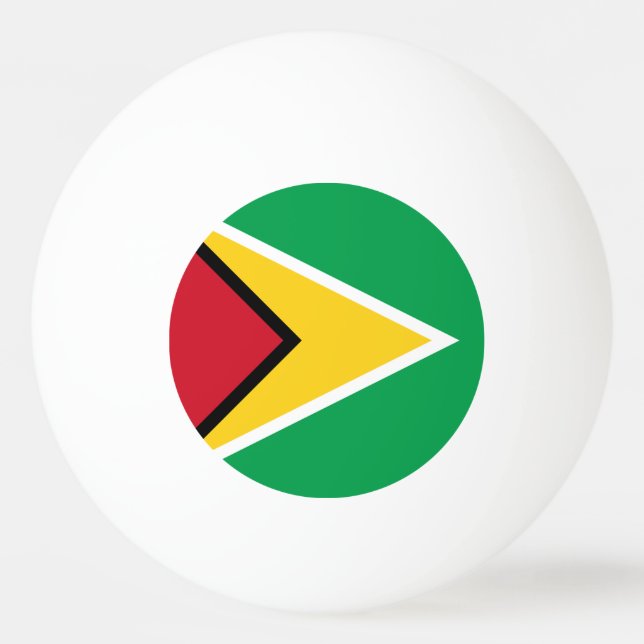 Balle De Ping Pong Drapeau de la Guyane (Devant)