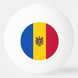 Balle De Ping Pong Drapeau de la Moldavie