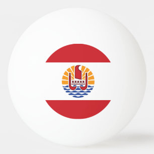 Balle De Ping Pong Drapeau de la Polynésie française