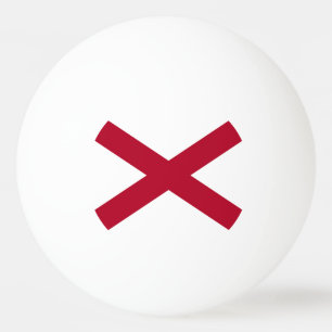 Balle De Ping Pong Drapeau de l'Alabama