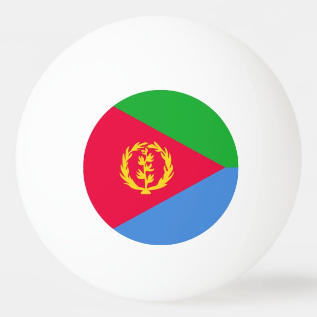 Balle De Ping Pong Drapeau de l'Érythrée (Devant)