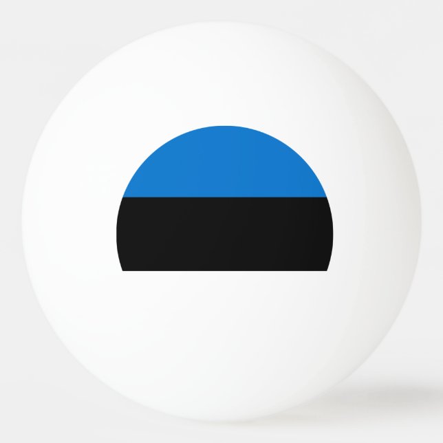 Balle De Ping Pong Drapeau de l'Estonie (Devant)