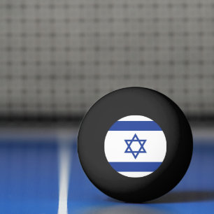 Balle De Ping Pong Drapeau de l'État d'Israël Étoile de David Judaïsm