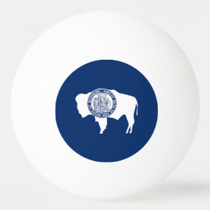 Balle De Ping Pong Drapeau de l'État du Wyoming