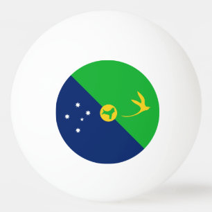Balle De Ping Pong Drapeau de l'île Christmas