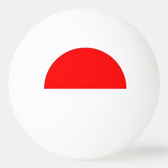 Balle De Ping Pong Drapeau de l'Indonésie (Devant)