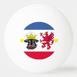 Balle De Ping Pong Drapeau de Mecklembourg-Poméranie-Occidentale