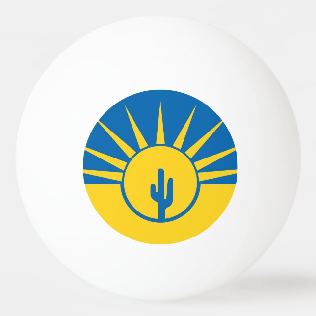 Balle De Ping Pong Drapeau de Mesa, Arizona Ping-Pong Ball (Dos)