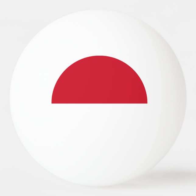 Balle De Ping Pong Drapeau de Monaco (Dos)