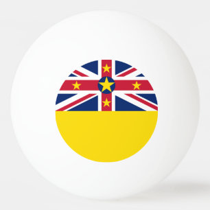 Balle De Ping Pong Drapeau de Niue