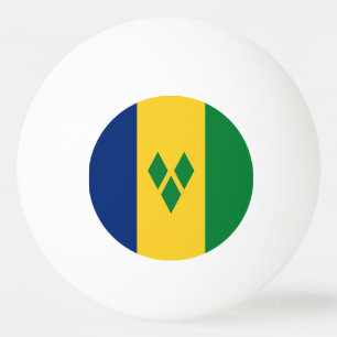 Balle De Ping Pong Drapeau de Saint-Vincent-et-les Grenadines Vincy