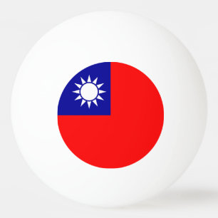 Balle De Ping Pong Drapeau de Taïwan