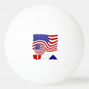 Balle De Ping Pong Drapeau des États-Unis d'Amérique Ballon de footba