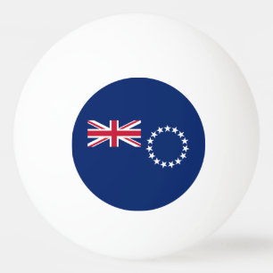 Balle De Ping Pong Drapeau des Îles Cook