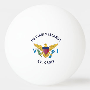 Balle De Ping Pong Drapeau des îles Vierges américaines St. Croix U