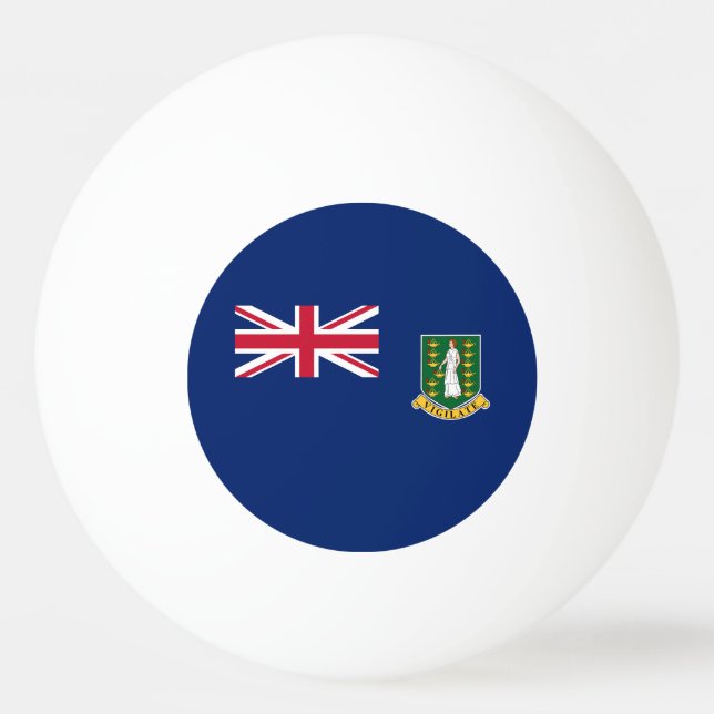 Balle De Ping Pong Drapeau des îles Vierges britanniques (Dos)
