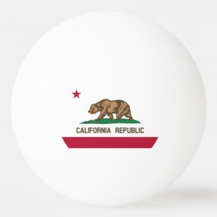 Balle De Ping Pong Drapeau d'État de la République de Californie