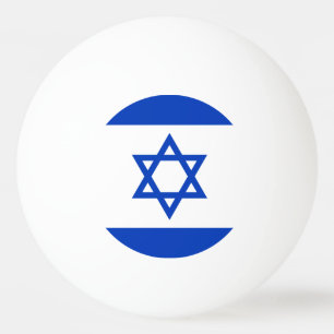 Balle De Ping Pong Drapeau d'Israël