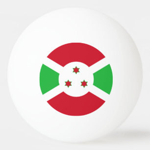 Balle De Ping Pong Drapeau du Burundi patriotique